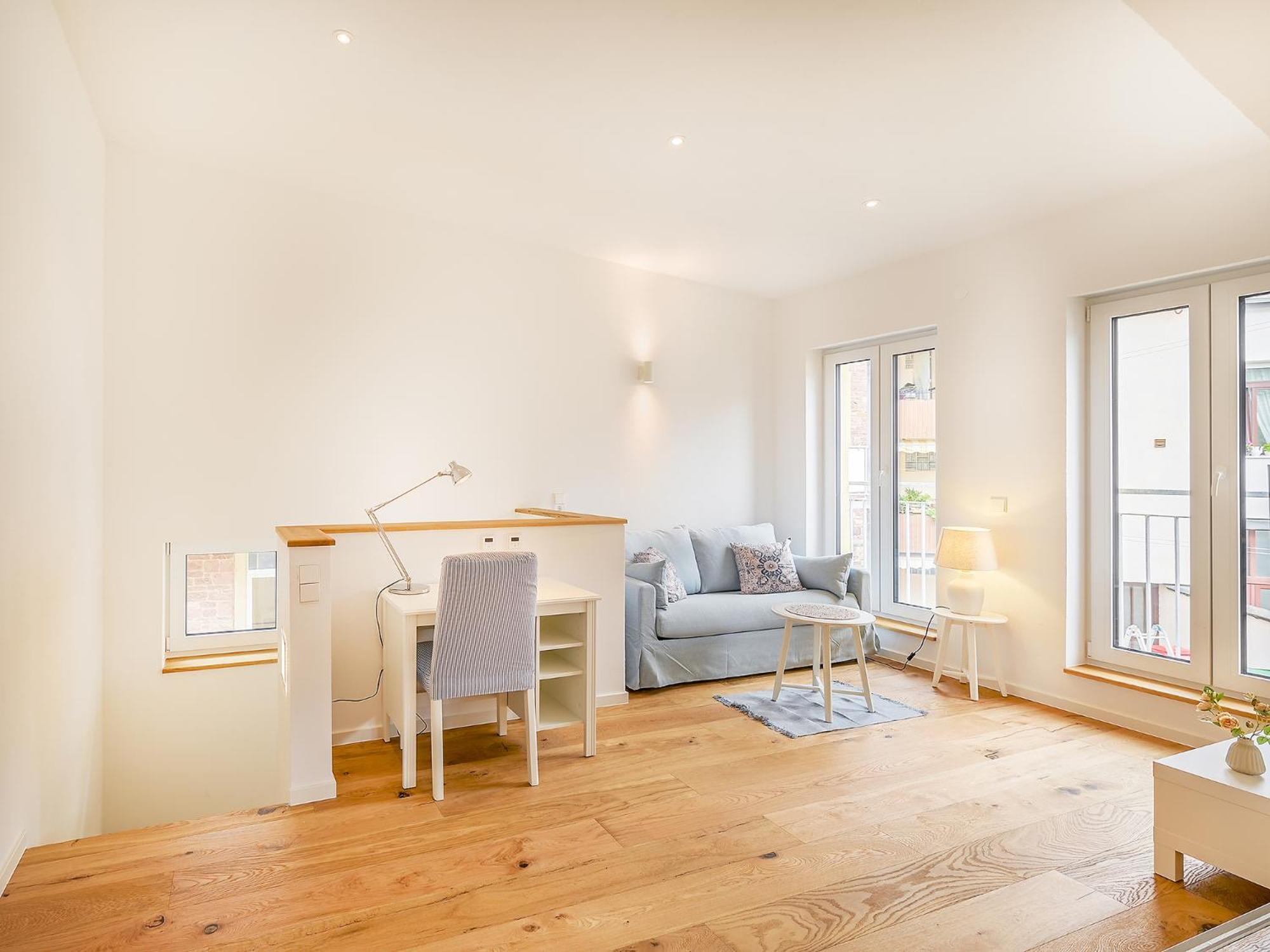 Hinterhof-Juwel Mit Kueche Und Smart-Tv Apartment Karlsruhe Bagian luar foto
